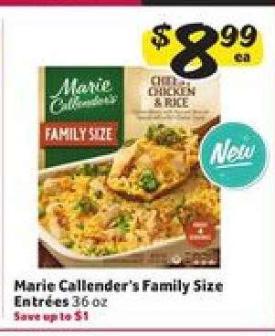 Marie Callender's Family Size Entrées