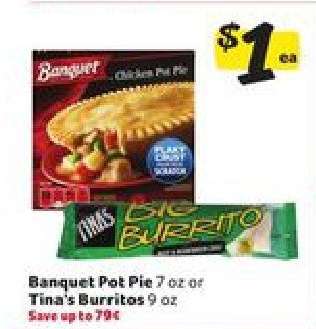 Banquet Pot Pie or Tina's Burritos