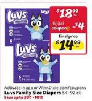 Luvs Family Size Diapers