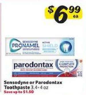 Sensodyne or parodontax Toothpaste