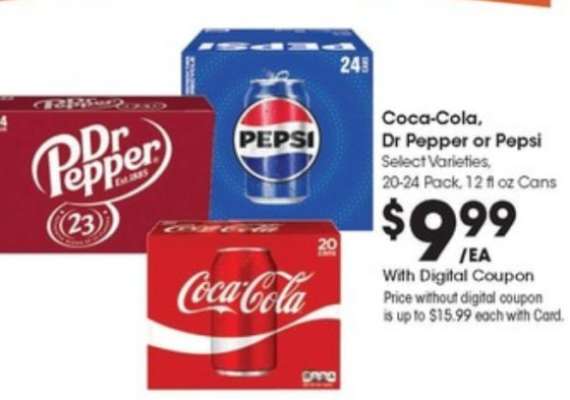 Coca-Cola, Dr Pepper or Pepsi