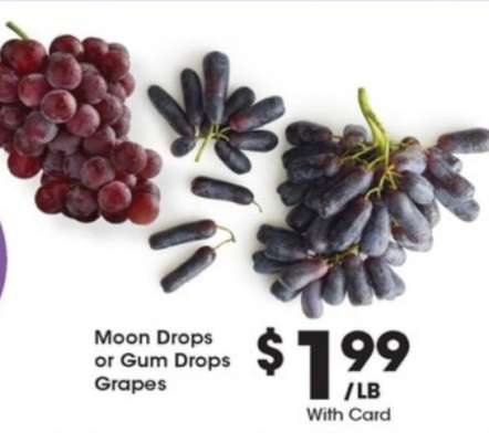 Moon Drops or Gum Drops Grapes