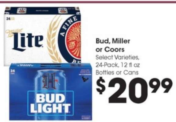 Bud, Miller or Coors