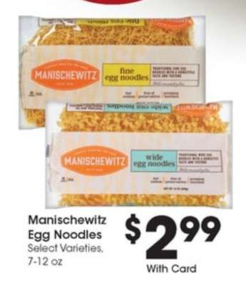Manischewitz Egg Noodles