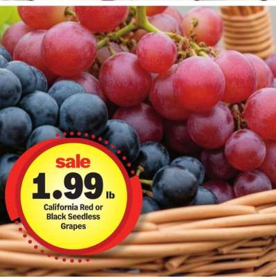 California Red or Black Seedless Grapes