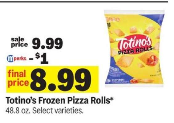 Totino's Frozen Pizza Rolls*