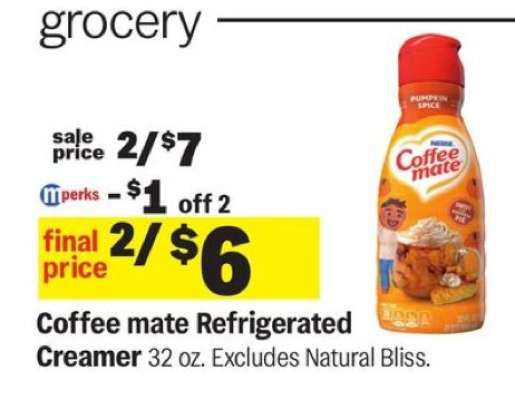 Coffee mate Refrigerated Creamer