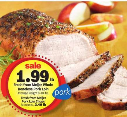 Fresh from Meijer Whole Boneless Pork Loin
