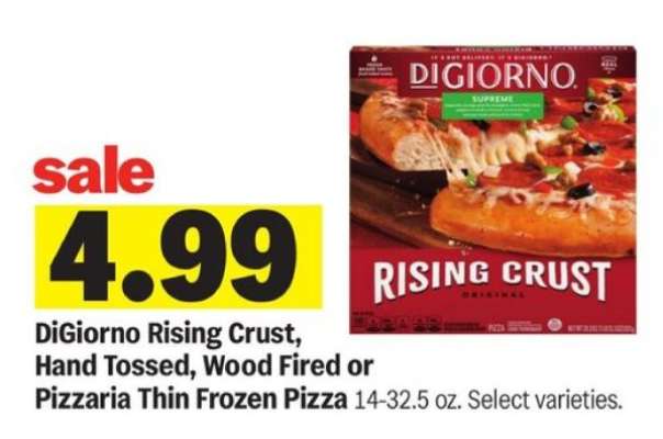 DiGiorno Rising Crust, Hand Tossed, Wood Fired or Pizzaria Thin Frozen Pizza