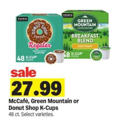 McCafé, Green Mountain or Donut Shop K-Cups
