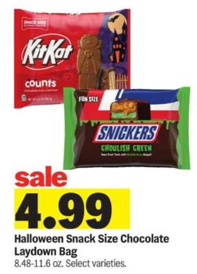 Halloween Snack Size Chocolate Laydown Bag
