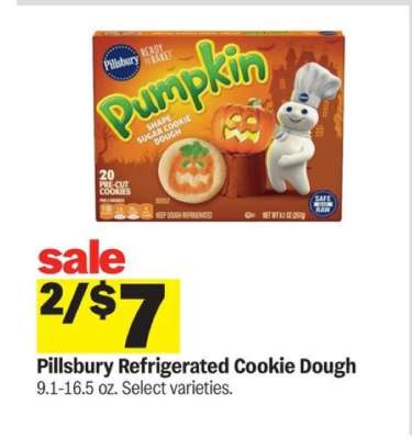Pillsbury Refrigerated Cookie Dough*