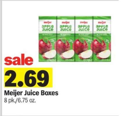 Meijer Juice Boxes