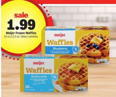 Meijer Frozen Waffles