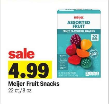 Meijer Fruit Snacks