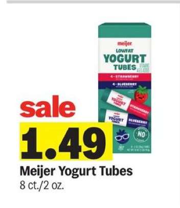 Meijer Yogurt Tubes