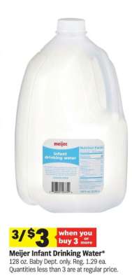 Meijer Infant Drinking Water*