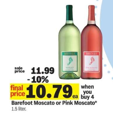 Barefoot Moscato or Pink Moscato