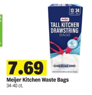Meijer Kitchen Waste Bags