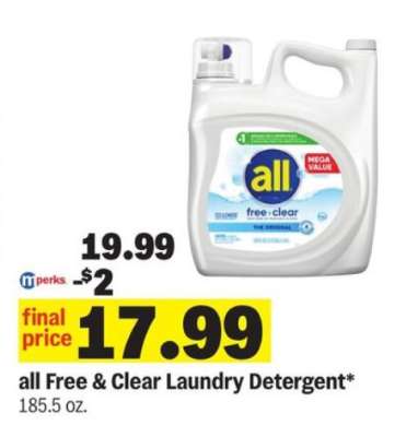 All Free & Clear Laundry Detergent