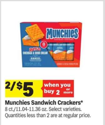 Munchies Sandwich Crackers