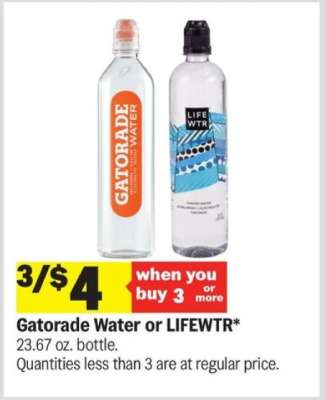 Gatorade Water or LIFEWTR