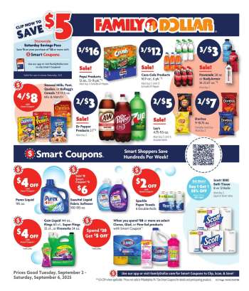 Family Dollar Flyer - 09/02/2025 - 09/06/2025.