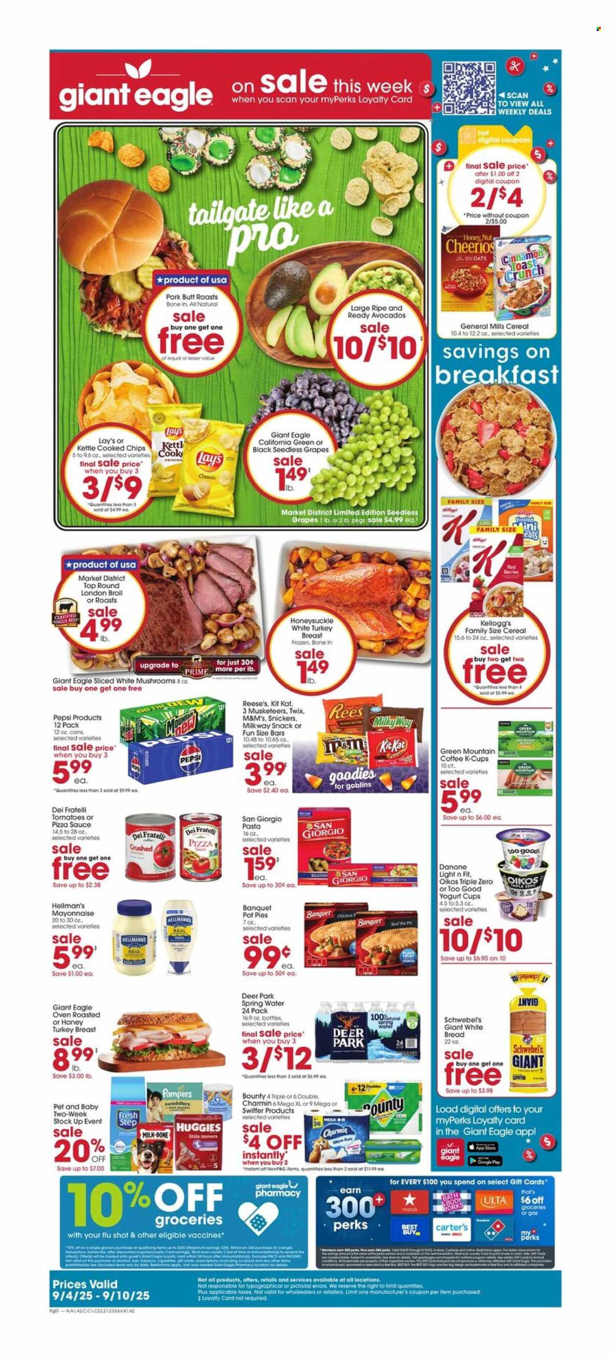 Giant Eagle ad - 09/04/2025 - 09/10/2025. Page 1