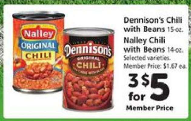 Dennison's Chili with Beans / Nalley Chili with Beans