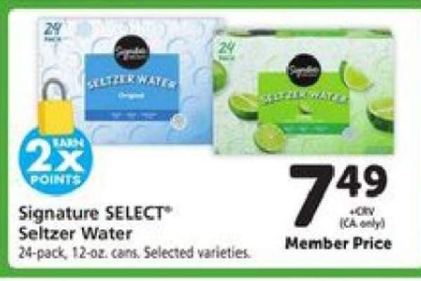Signature SELECT Seltzer Water