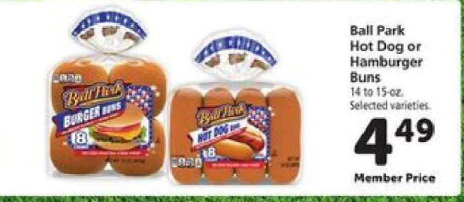 Ball Park Hot Dog or Hamburger Buns