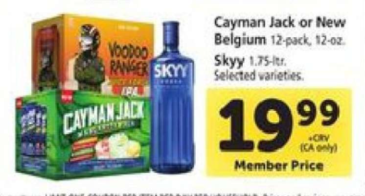 Cayman Jack or New Belgium