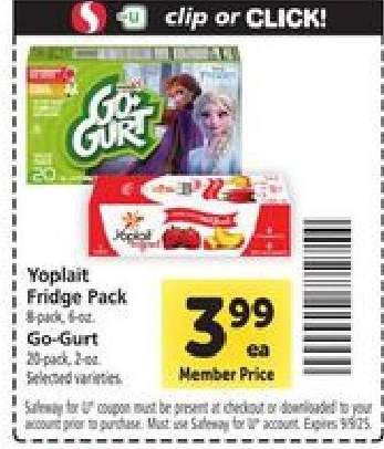 Yoplait Fridge Pack