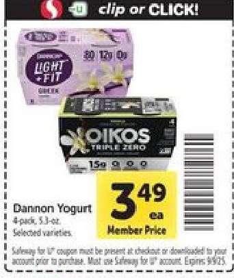 Dannon yogurt