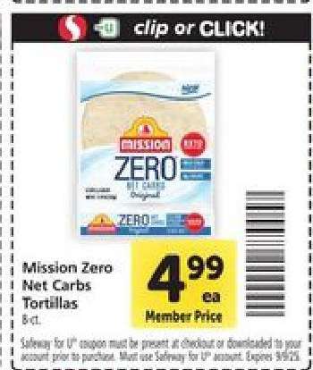 Mission Zero Net Carbs Tortillas
