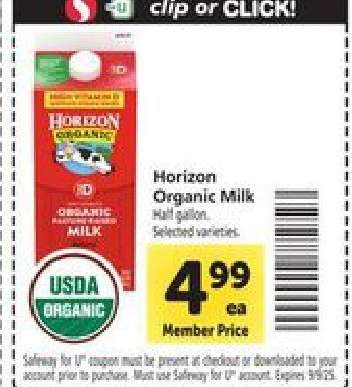 Horizon Organic Milk