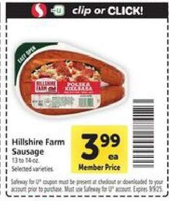 Hillshire Farm Sausage