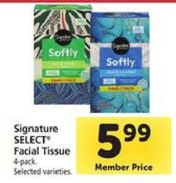 Signature Select Facial Tissue