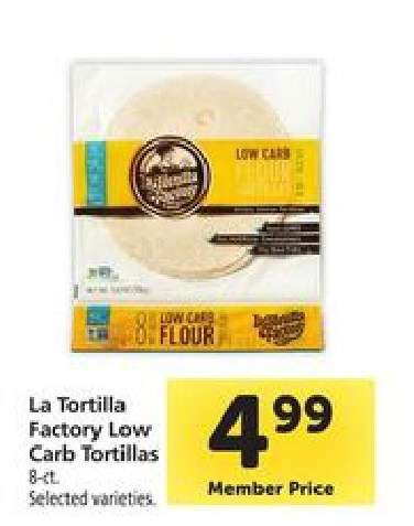 La Tortilla Factory Low Carb Tortillas