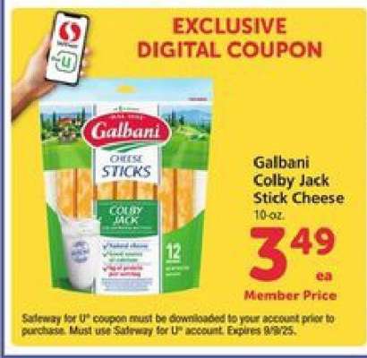 Galbani Colby Jack Stick Cheese