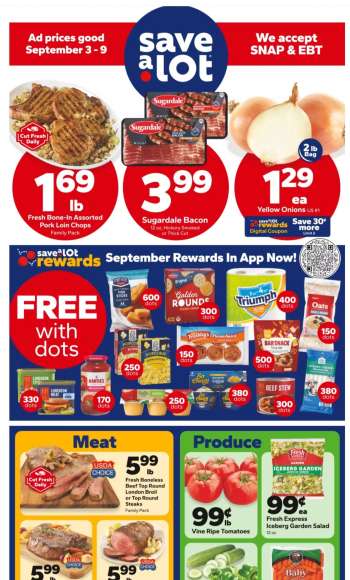 Save a Lot Flyer - 09/03/2025 - 09/09/2025.