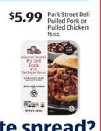 Park Street Deli Pulled Pork or Pulled Chicken