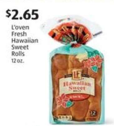 L'oven Fresh Hawaiian Sweet Rolls