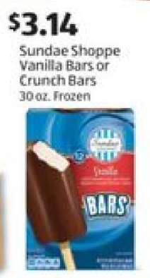Sundae Shoppe Vanilla Bars or Crunch Bars