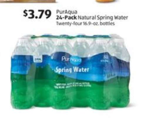 PurAqua 24-Pack Natural Spring Water