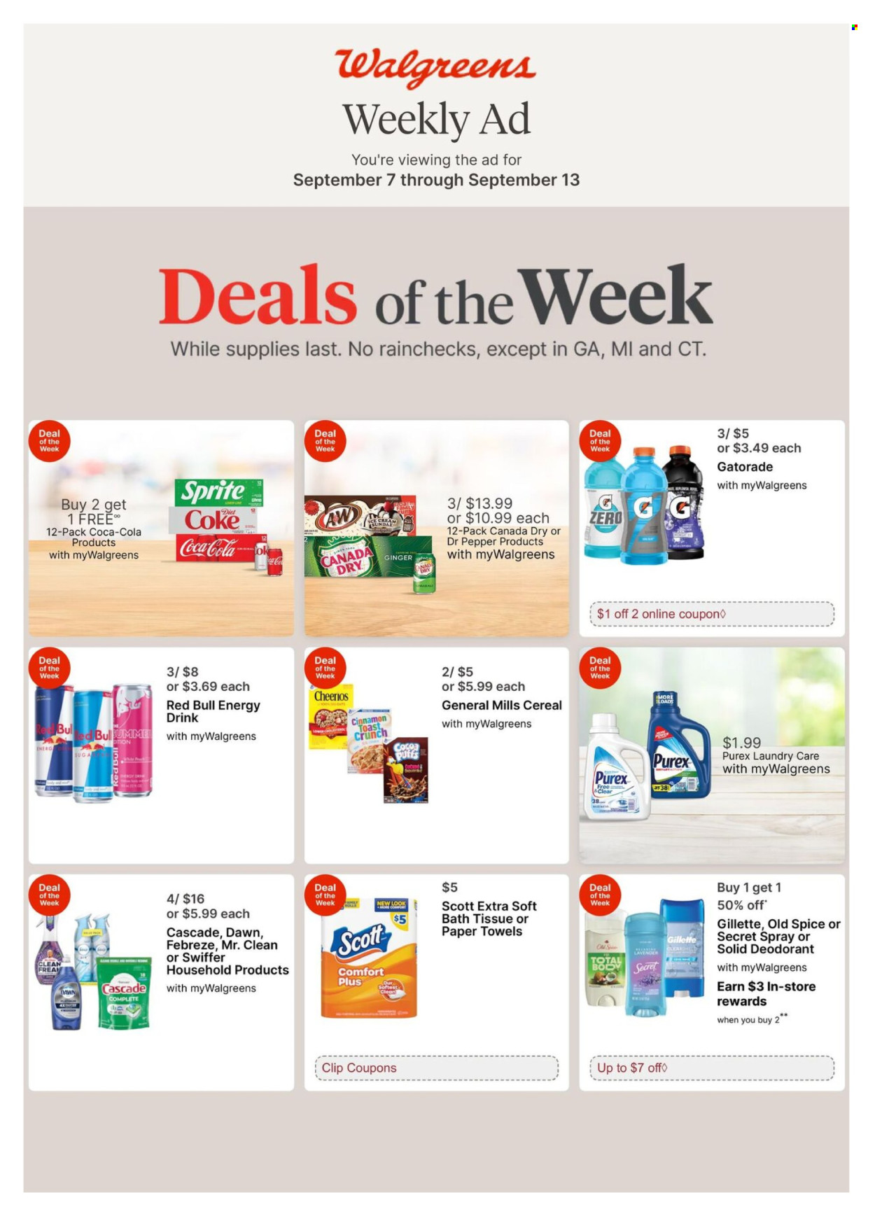 Walgreens ad - 09/07/2025 - 09/13/2025. Page 1