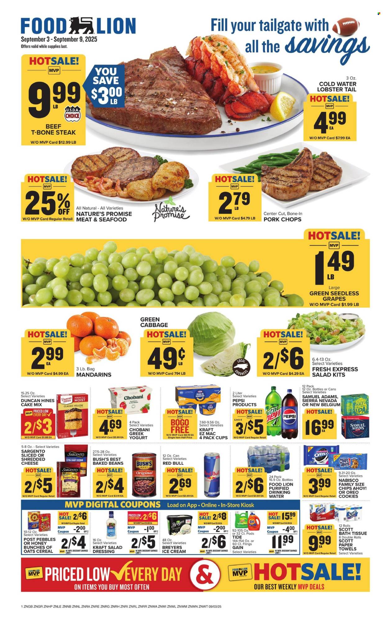 Food Lion ad - 09/03/2025 - 09/09/2025. Page 1