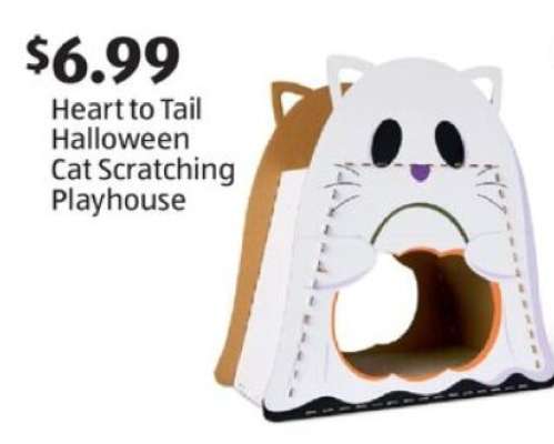 Heart to Tail Halloween Cat Scratching Playhouse