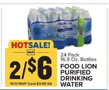 Food Lion Purified Drinking Water