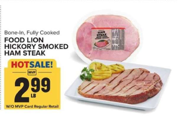 Food Lion Hickory Smoked Ham Steak